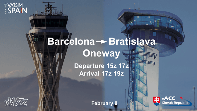 Barcelona - Bratislava Oneway